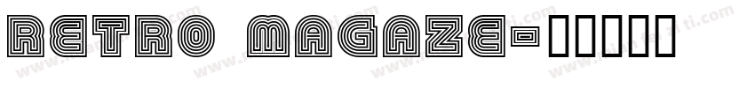 Retro Magaze字体转换